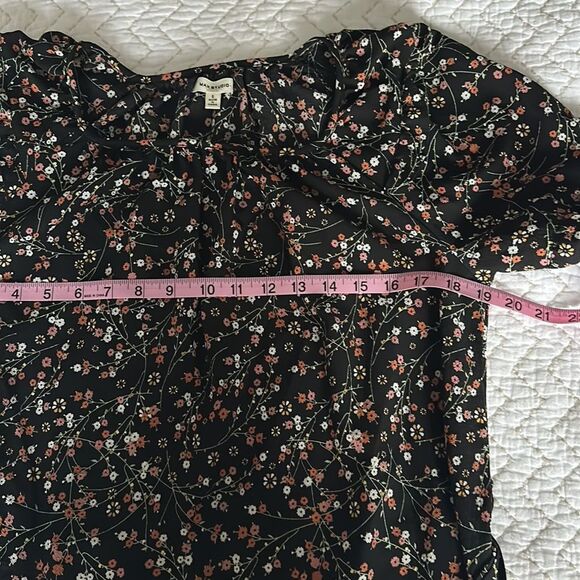 MAX STUDIO Women’s Floral Puff Long Sleeve Maxi Dress Size Small - Picture 10 of 12